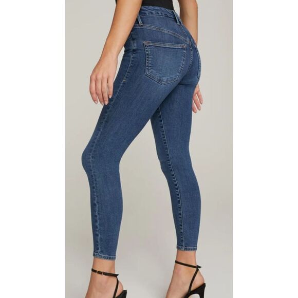 Good American GOOD LEGS CROP EXTREME V jeans sz 6/28 - Picture 2 of 6